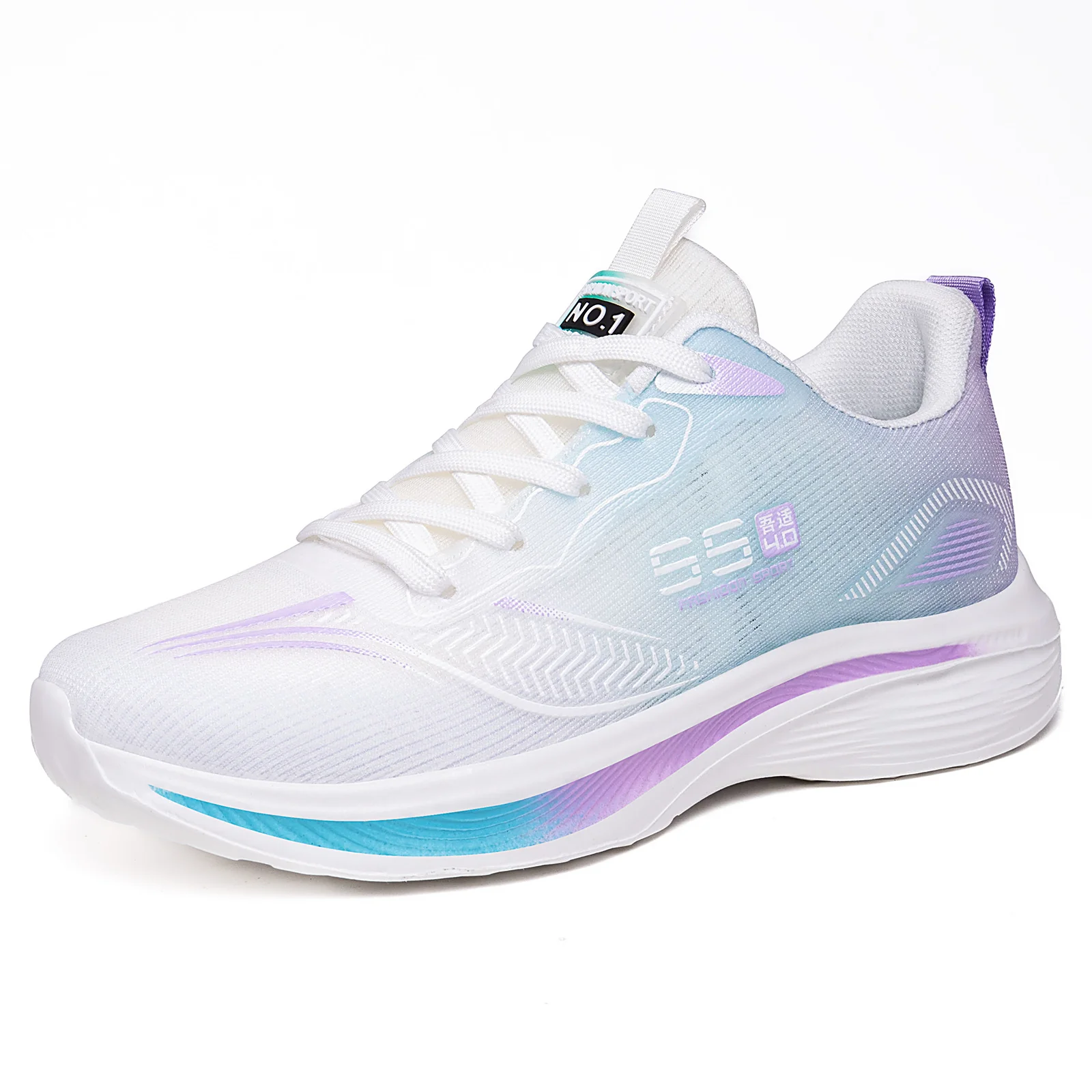 Damen Sportliche Lauf-Sneaker mit atmungsaktiver Mesh-Konstruktion und stoßdämpfendem Fußbett Heidi Mode - Image 4