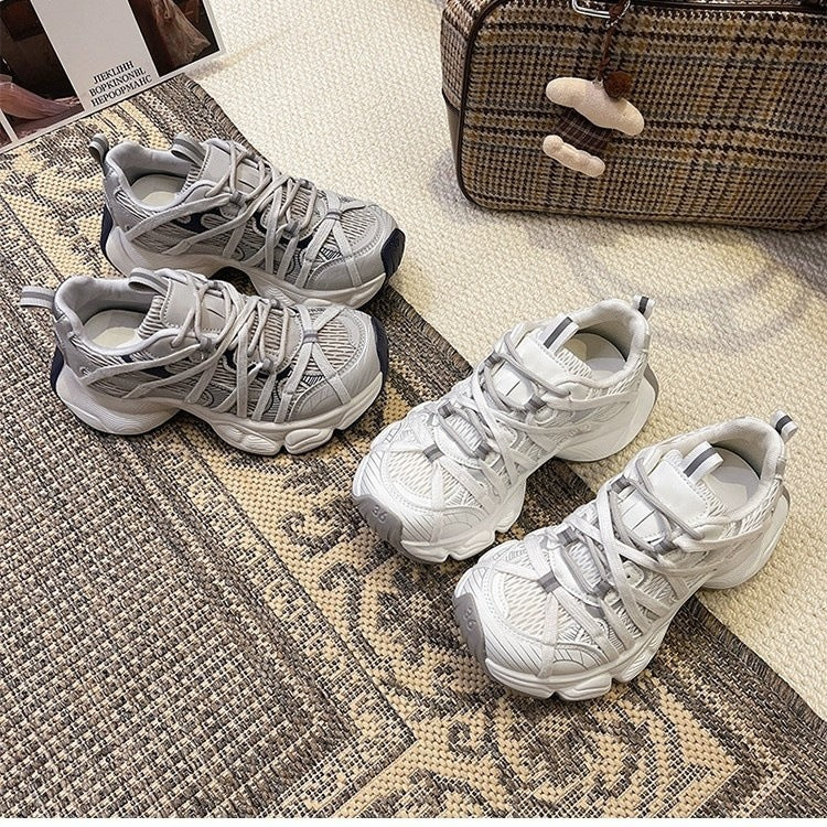 Damen Sportliche Lauf-Sneaker mit atmungsaktiver Mesh-Oberfläche und dämpfender Sohle Heidi Mode - Image 3