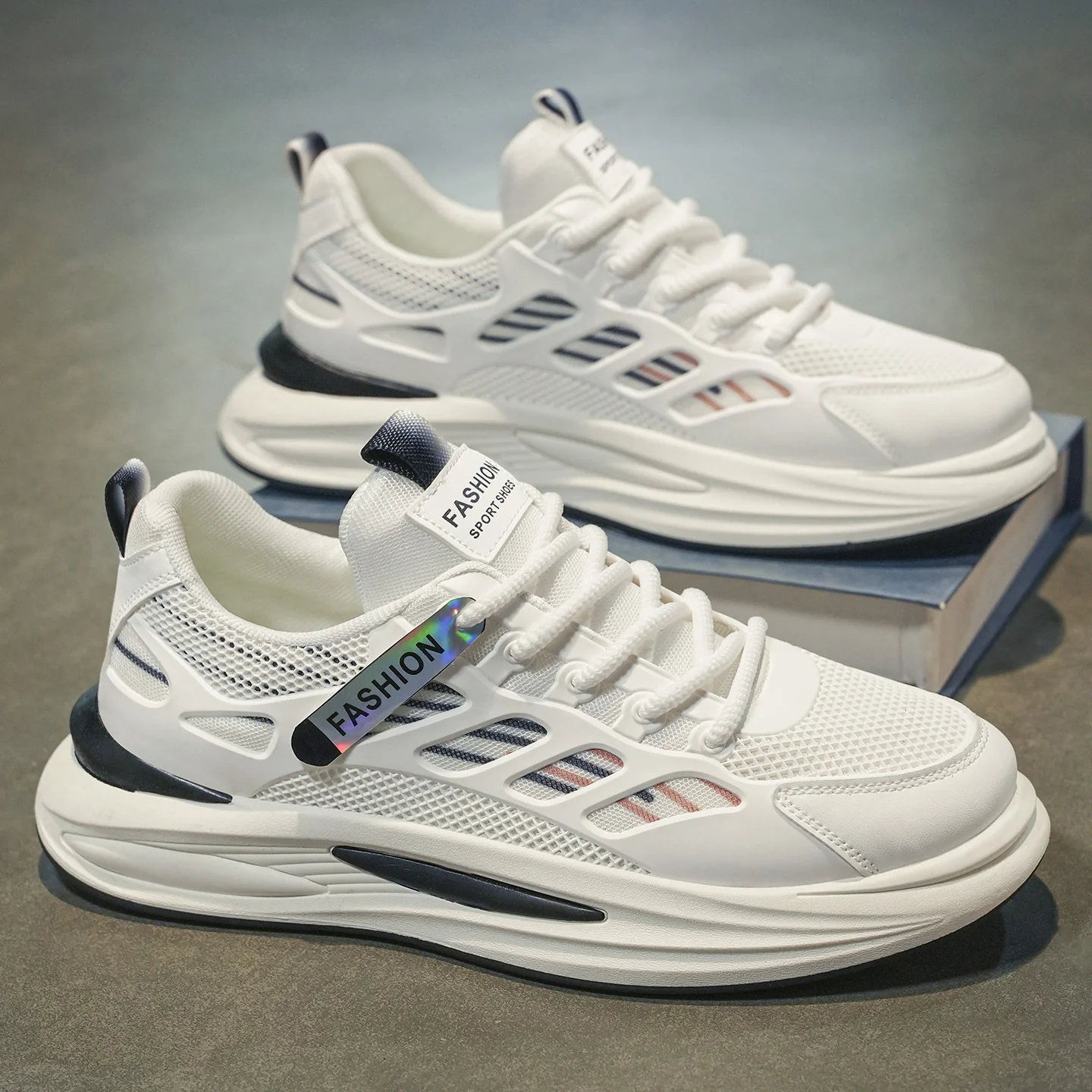 Damen Sportliche Lauf-Sneaker mit atmungsaktiver Mesh-Oberfläche und stoßdämpfendem Sohlenprofil Heidi Mode - Image 7