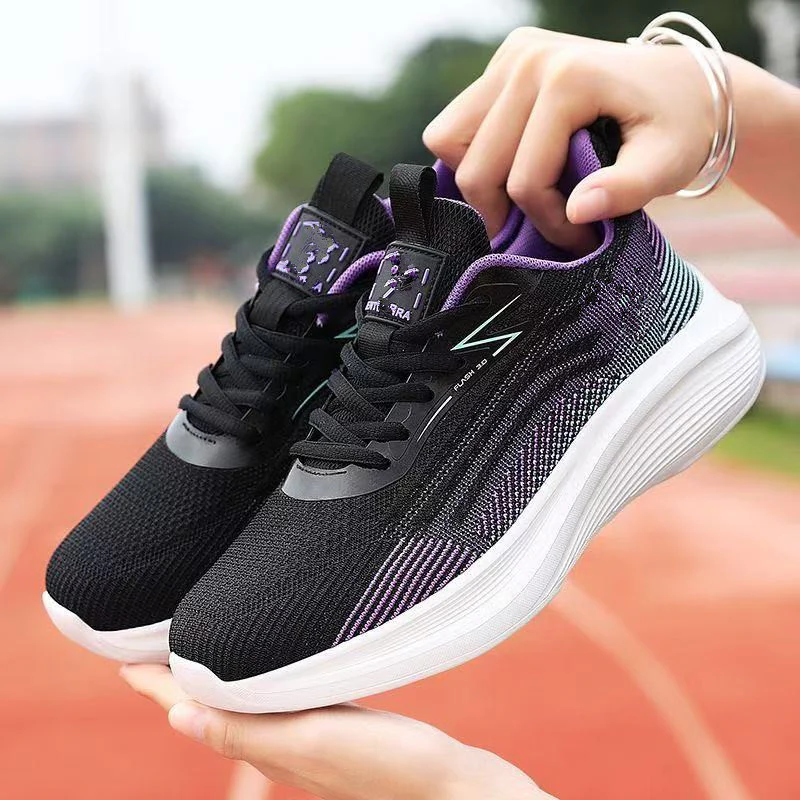 Damen Sportliche Lauf-Sneaker mit atmungsaktiver Oberflächenstruktur und stoßdämpfender Sohle Heidi Mode - Image 4