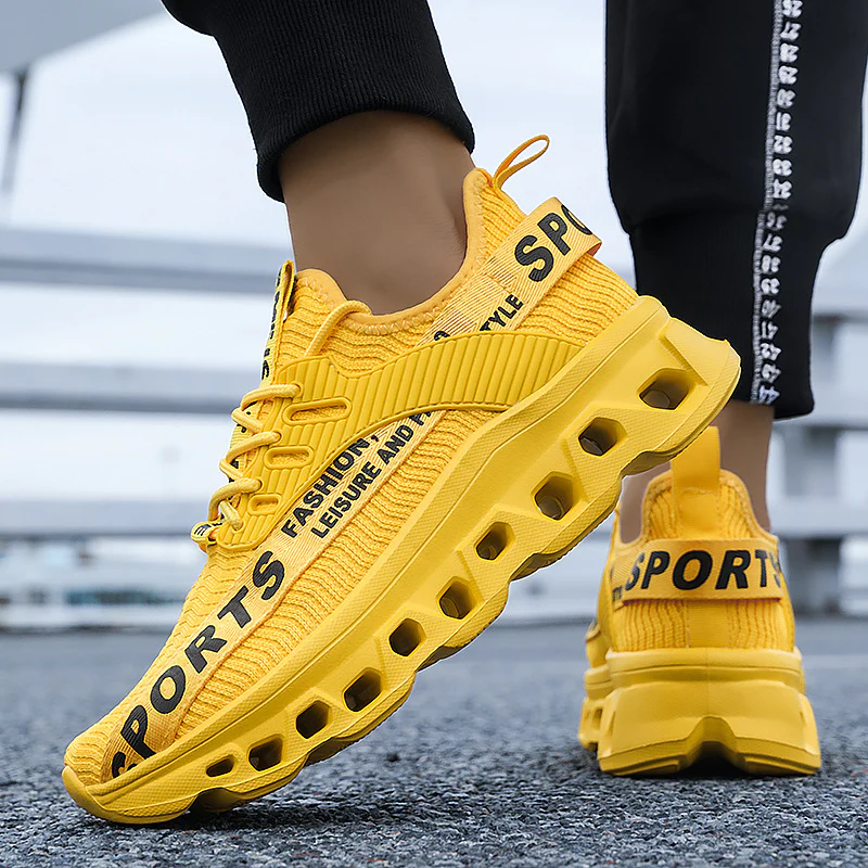 Damen Sportliche Lauf-Sneaker mit elastischem Obermaterial und extrem dämpfender Sohle Heidi Mode