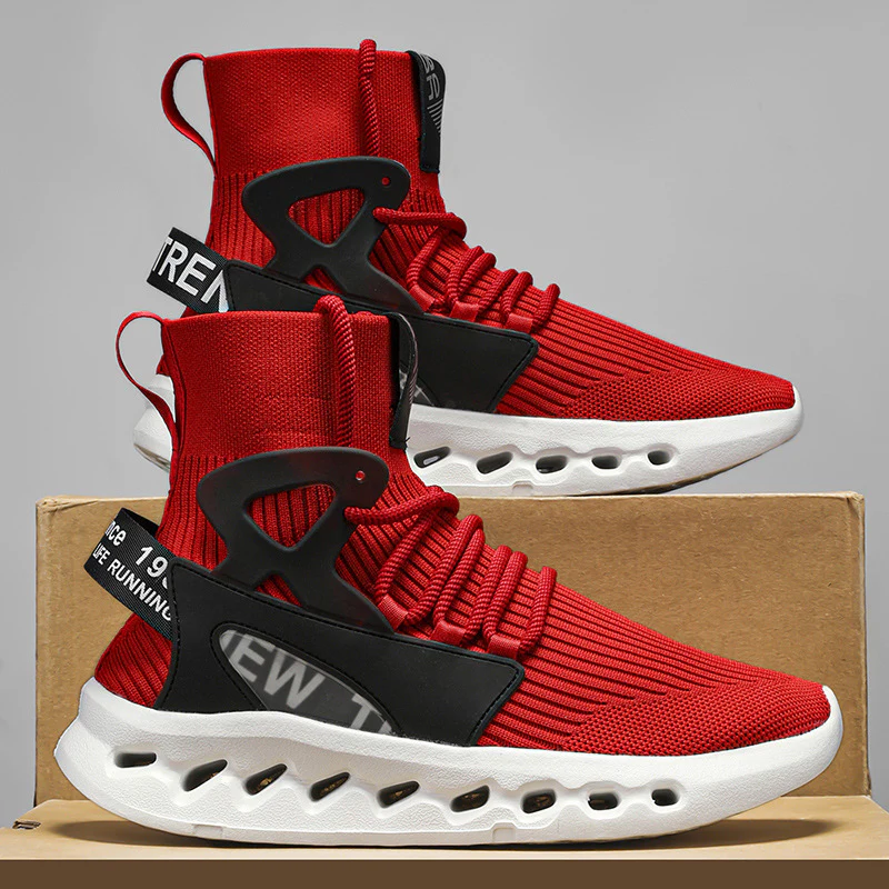 Damen Sportliche Lauf-Sneaker mit elastischem Strick-Obermaterial und rutschfester Sohle Heidi Mode - Image 3