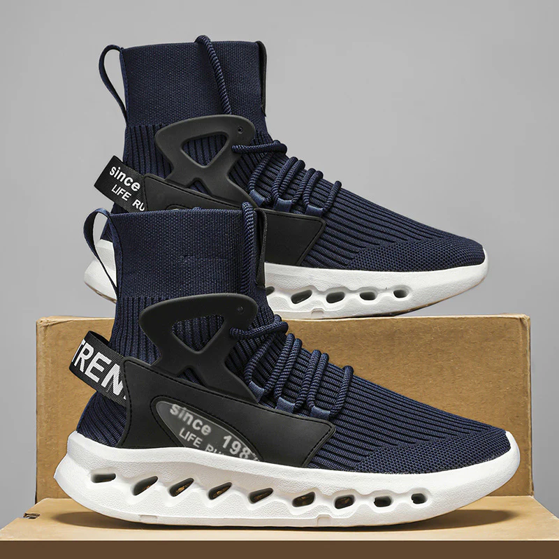 Damen Sportliche Lauf-Sneaker mit elastischem Strick-Obermaterial und rutschfester Sohle Heidi Mode - Image 4