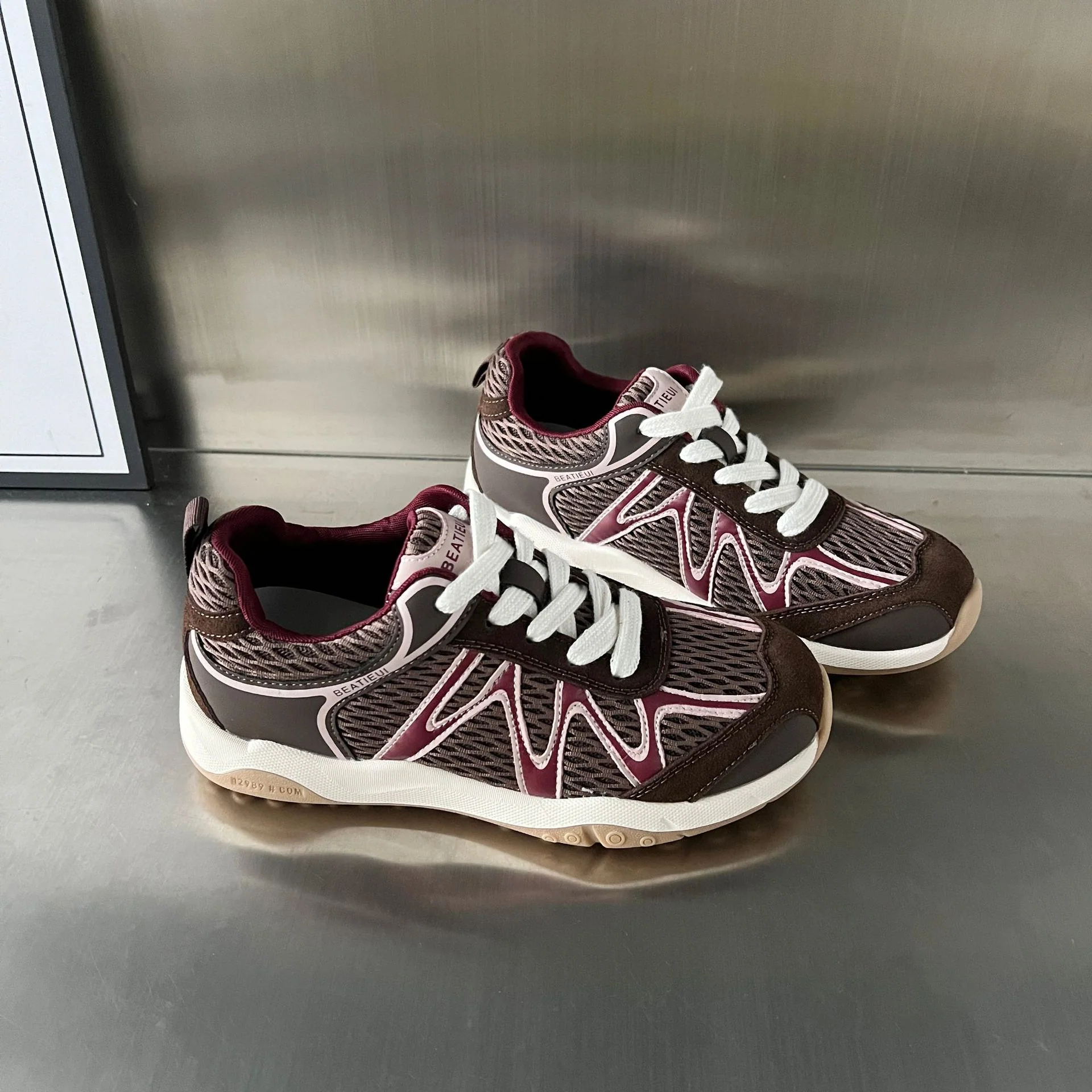 Damen Sportliche Lauf-Sneaker mit flexiblem Mesh und rutschfester Sohle Heidi Mode - Image 5
