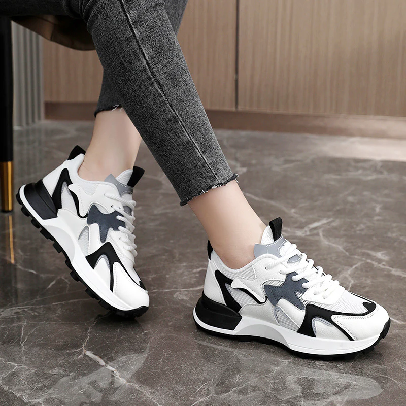 Damen Sportliche Lauf-Sneaker mit stoßdämpfender Sohle und modischem Design Heidi Mode - Image 4