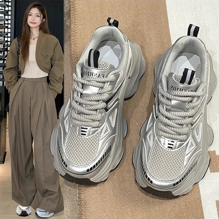Damen Sportliche Lauf Sneakers mit atmungsaktivem Mesh und modischer Sohle Heidi Mode - Image 2