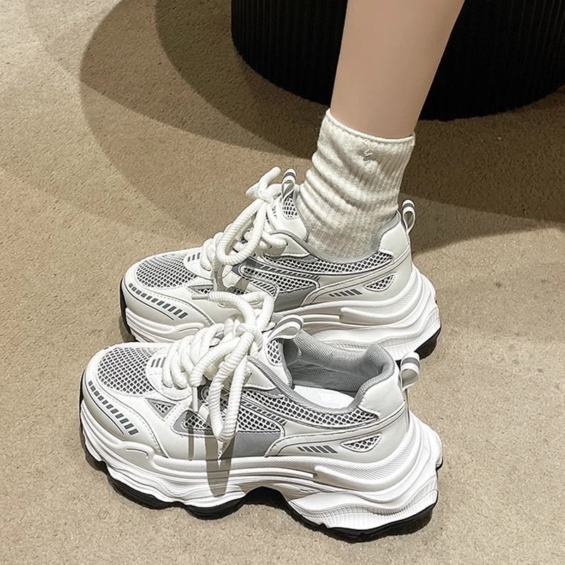 Damen Sportliche Lauf Sneakers mit atmungsaktivem Mesh und modischer Sohle Heidi Mode - Image 3
