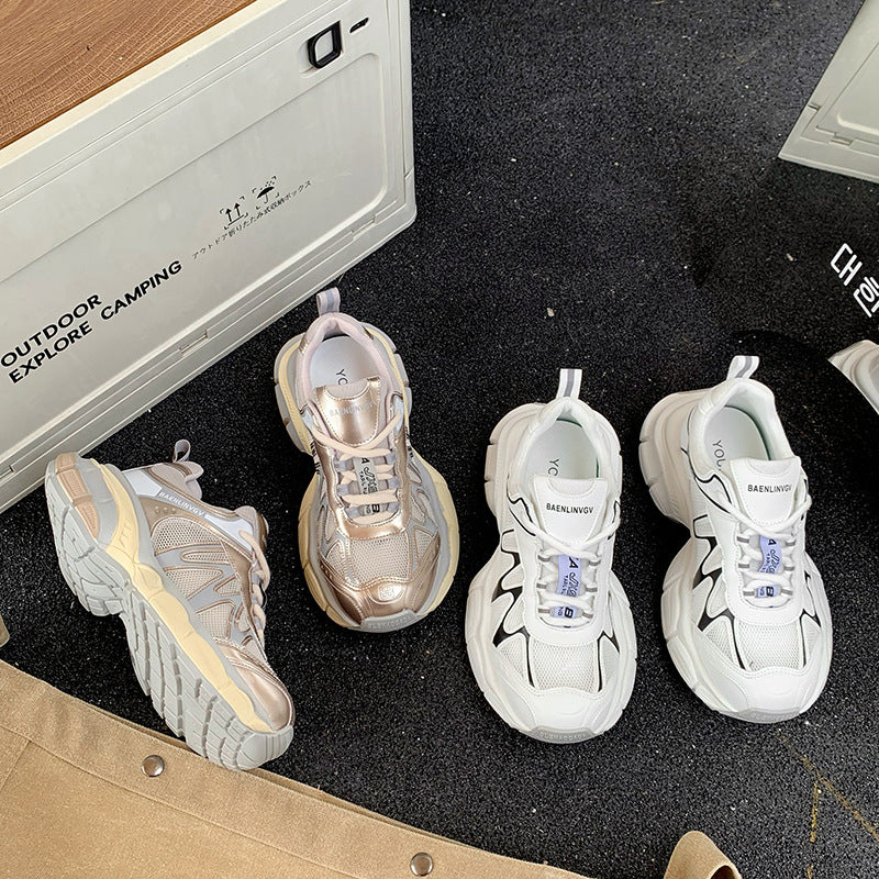 Damen sportliche Lauf Sneakers mit atmungsaktiver Mesh-Oberfläche und dämpfender Sohle Heidi Mode - Image 3