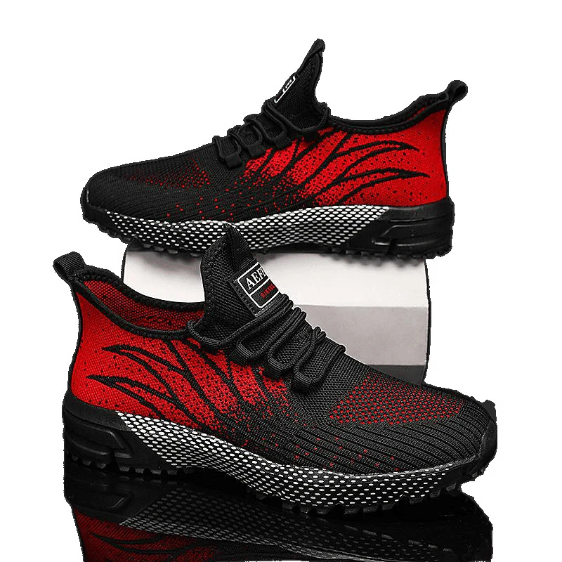 Damen Sportliche Lauf-Sneakers mit modernem Strickdesign Heidi Mode - Image 4
