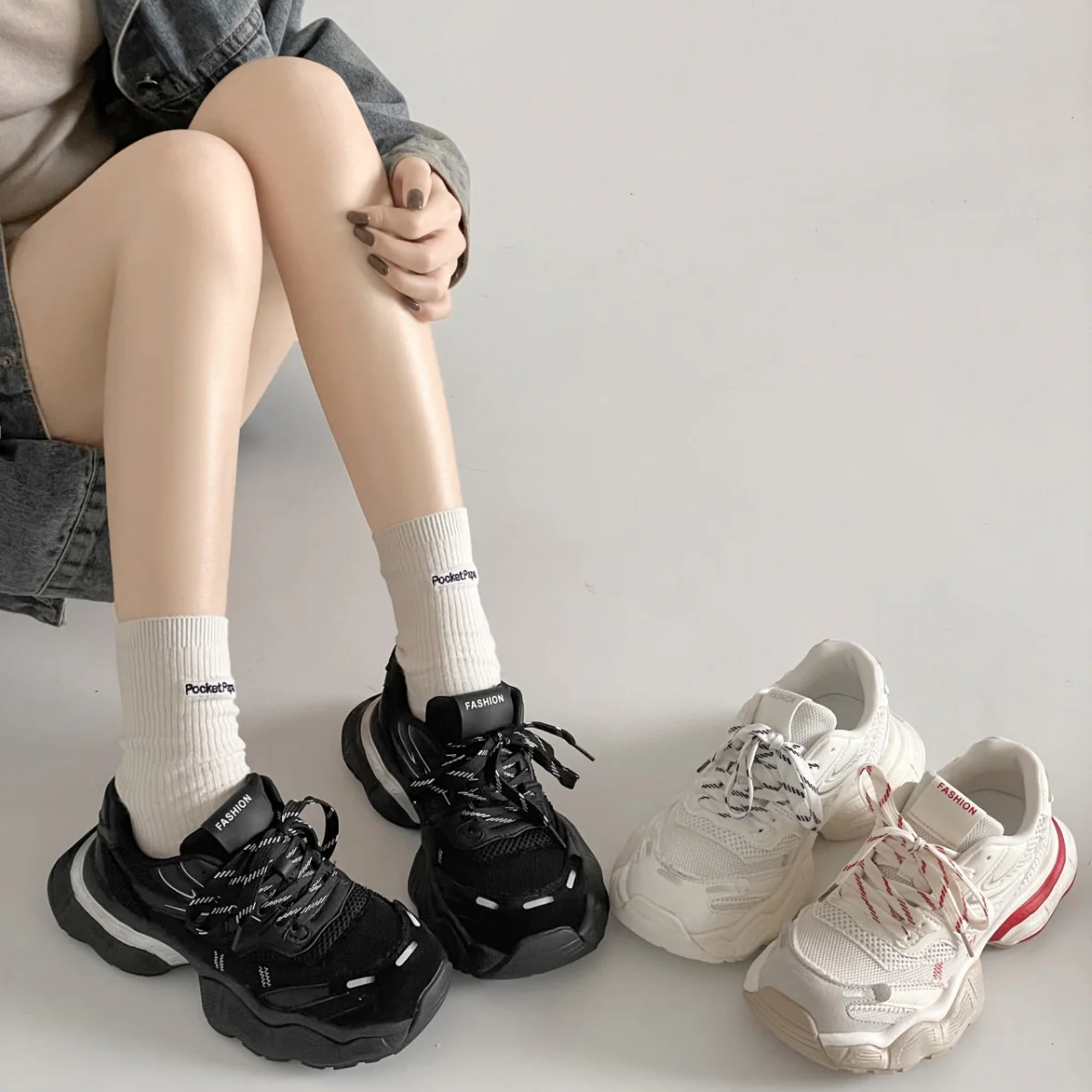 Damen sportliche Lauf Sneakers mit robustem Dämpfungssystem Heidi Mode - Image 4