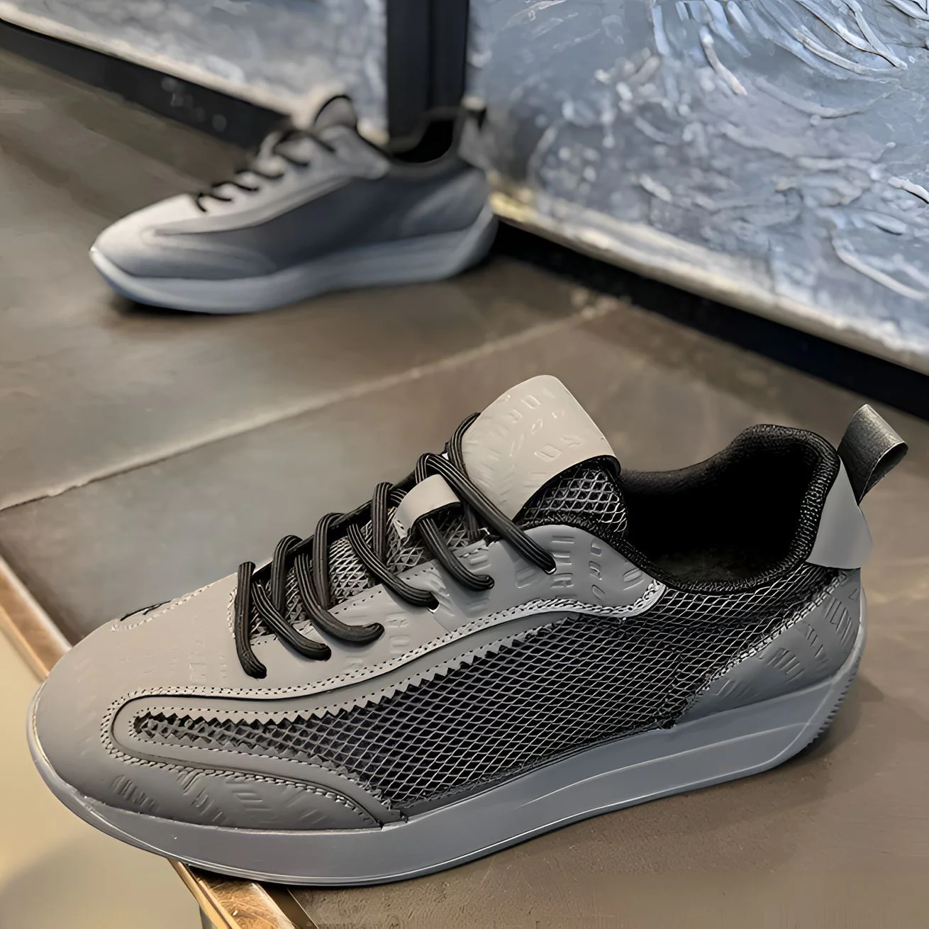 Damen Sportliche Lauf- und Freizeitschuhe mit atmungsaktiver Mesh-Oberfläche und dämpfendem Fußbett Heidi Mode - Image 3
