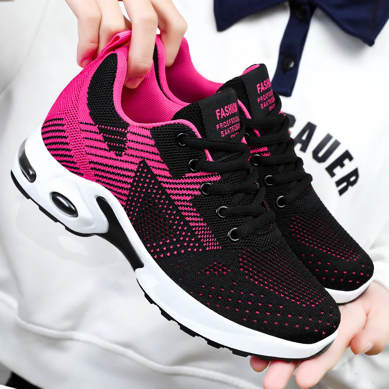 Damen Sportliche Lauf- und Freizeitschuhe mit atmungsaktiver Netzstruktur Heidi Mode - Image 3