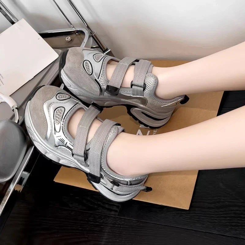 Damen Sportliche Lauf- und Freizeitschuhe mit verstellbaren Riemen und dämpfender Sohle Heidi Mode - Image 2