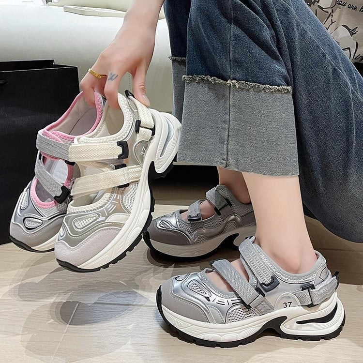 Damen Sportliche Lauf- und Freizeitschuhe mit verstellbaren Riemen und dämpfender Sohle Heidi Mode - Image 4