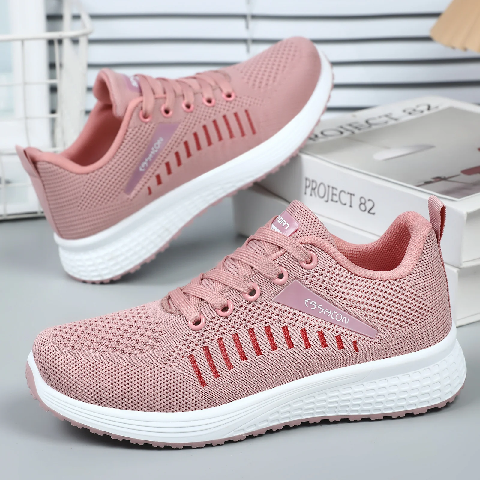 Damen Sportliche Laufschuhe mit atmungsaktivem Mesh-Obermaterial Heidi Mode - Image 3