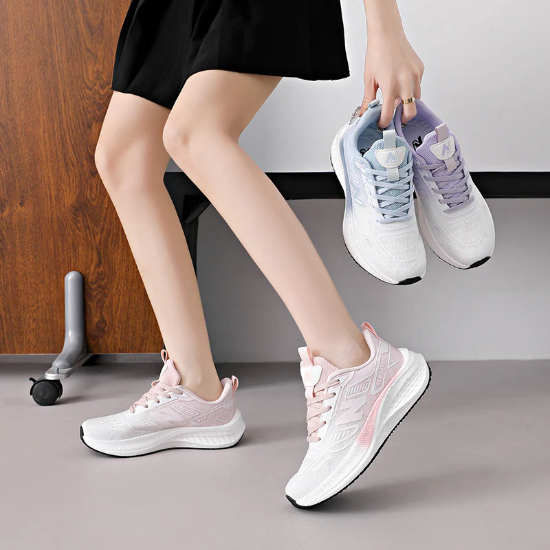 Damen Sportliche Laufschuhe mit atmungsaktivem Mesh-Obermaterial und dämpfendem Sohlenprofil Heidi Mode - Image 4