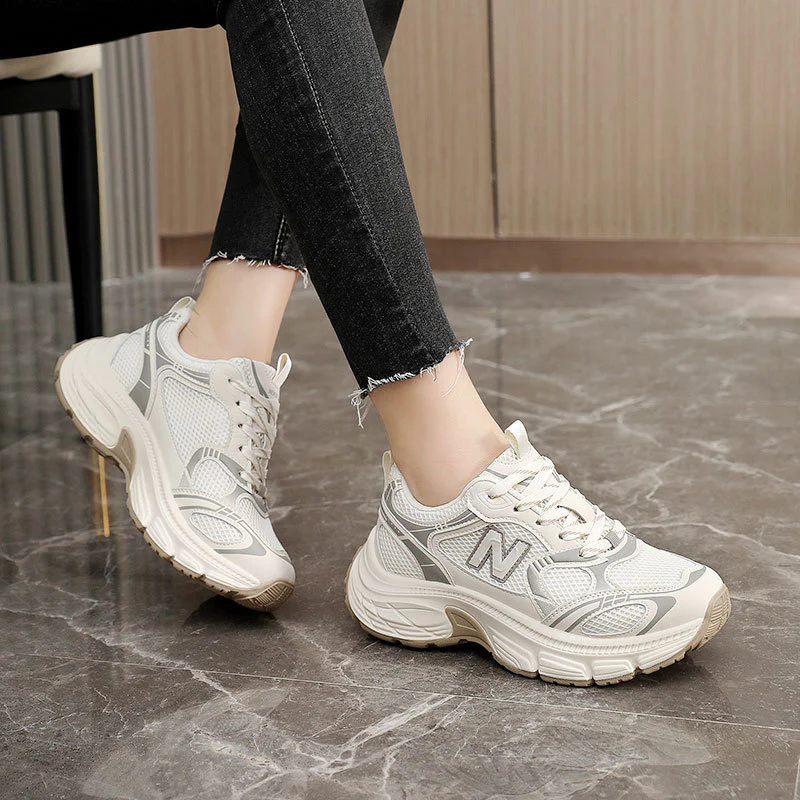 Damen Sportliche Laufschuhe mit atmungsaktivem Mesh-Obermaterial und dämpfender Sohle Heidi Mode - Image 4
