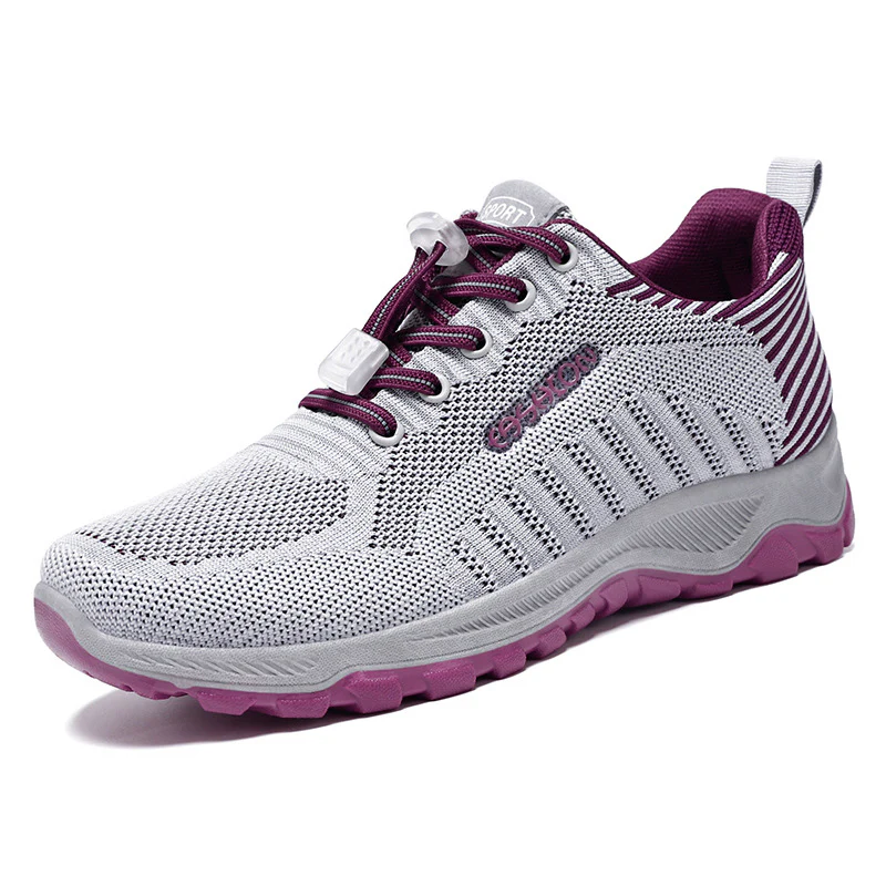 Damen Sportliche Laufschuhe mit atmungsaktivem Mesh-Obermaterial und elastischem Schnellschnürsystem Heidi Mode - Image 5