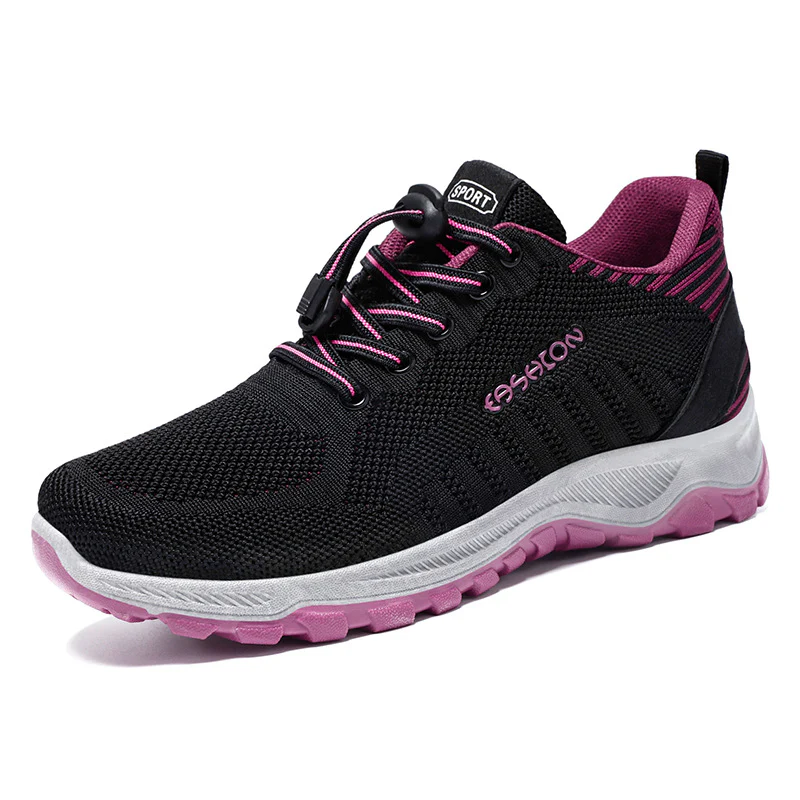 Damen Sportliche Laufschuhe mit atmungsaktivem Mesh-Obermaterial und elastischem Schnellschnürsystem Heidi Mode - Image 7