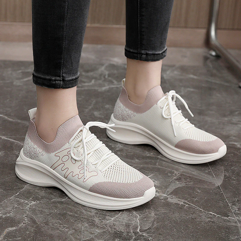 Damen Sportliche Laufschuhe mit atmungsaktivem Mesh-Obermaterial und flexiblem Sohlenprofil Heidi Mode - Image 4