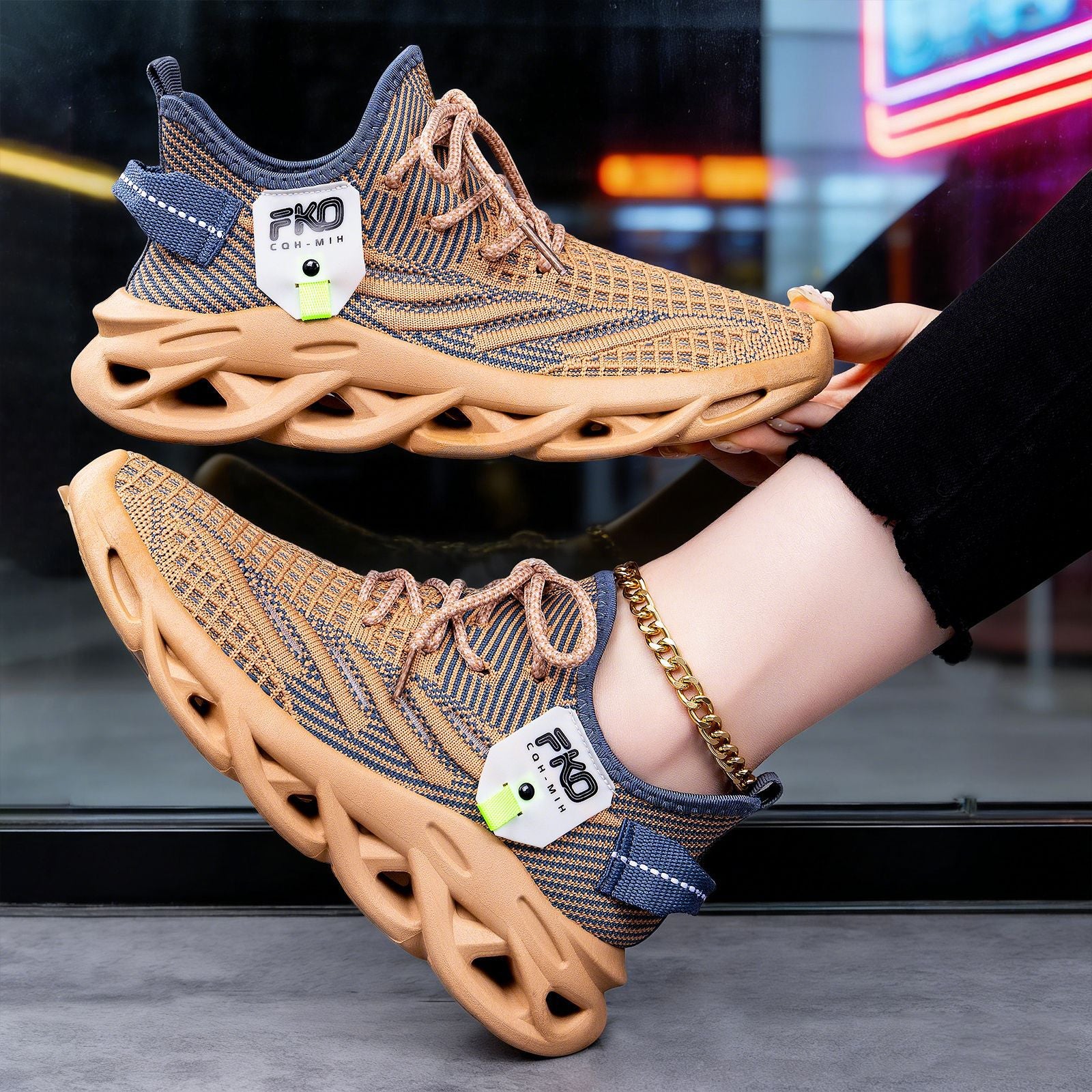 Damen Sportliche Laufschuhe mit atmungsaktivem Obermaterial und innovativem Dämpfungssystem Heidi Mode - Image 2