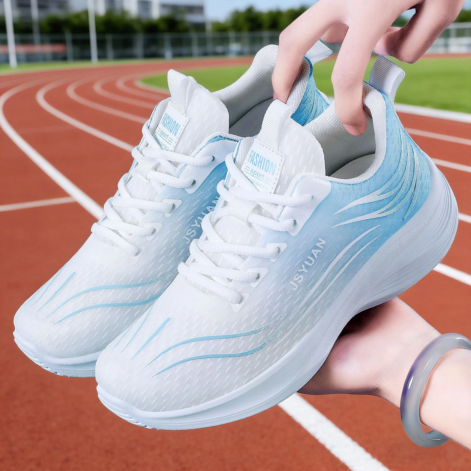 Damen Sportliche Laufschuhe mit atmungsaktivem Strickdesign und gepolsterter Dämpfung Heidi Mode - Image 2