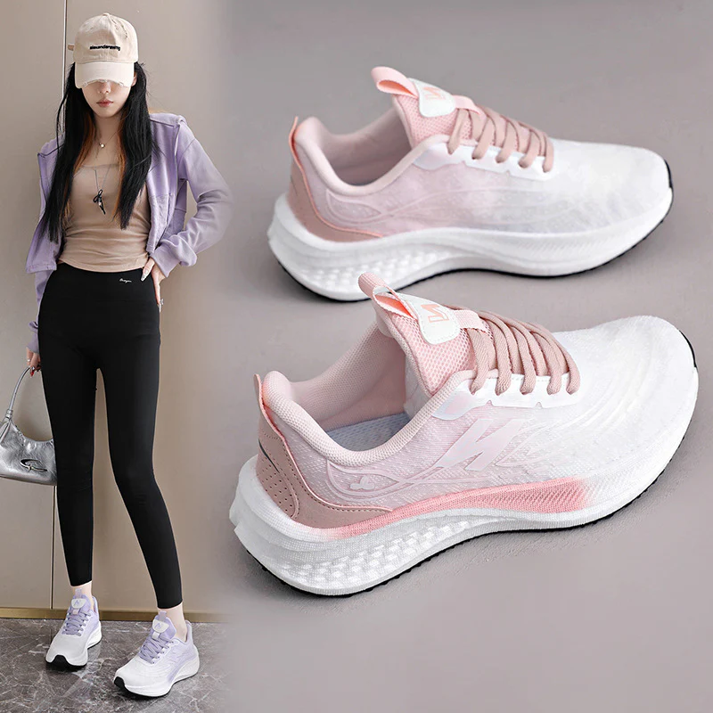 Damen Sportliche Laufschuhe mit atmungsaktiver Mesh-Oberfläche und dämpfendem Fußbett Heidi Mode - Image 2