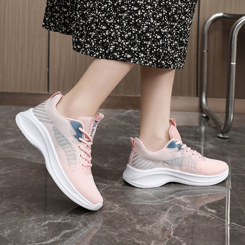 Damen sportliche Laufschuhe mit atmungsaktiver Netzoberfläche und dämpfender Sohle Heidi Mode - Image 3