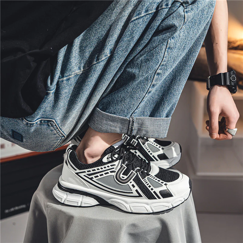 Damen Sportliche Laufschuhe mit atmungsaktiver Oberflächenstruktur und stützender Dämpfung Heidi Mode - Image 4