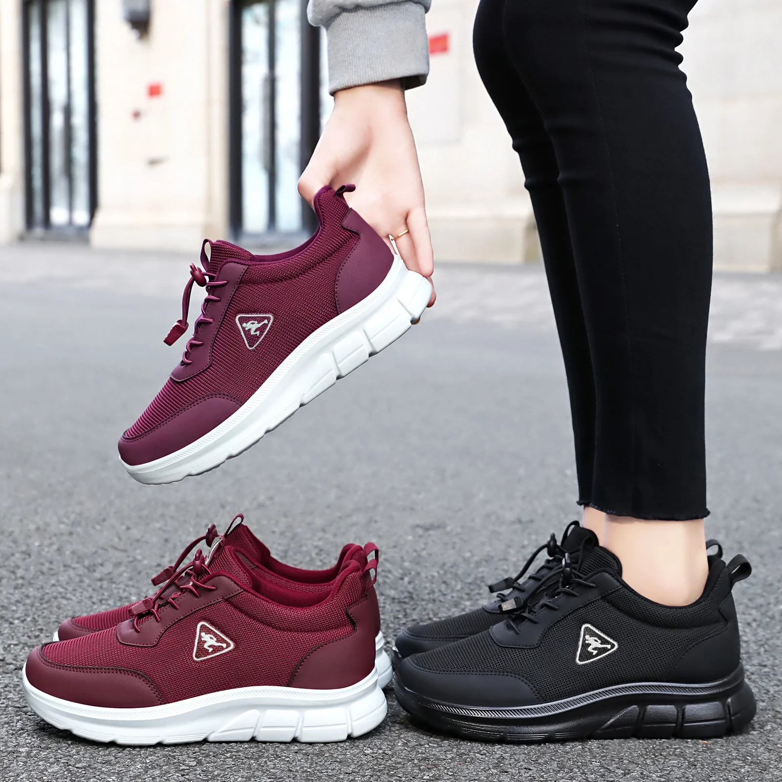 Damen Sportliche Laufschuhe mit elastischem Schnellschnürsystem Heidi Mode - Image 4