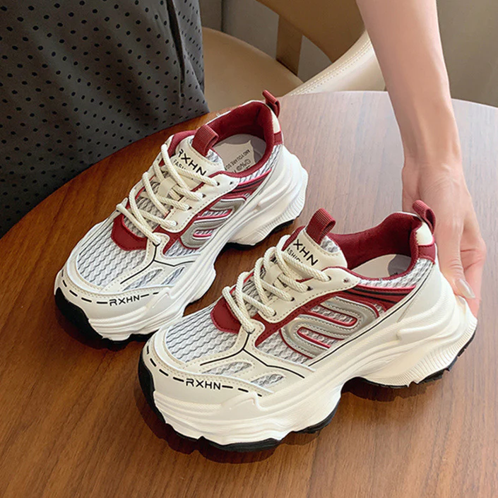 Damen Sportliche LaufSneaker mit atmungsaktivem Mesh-Obermaterial und dämpfender Sohle Heidi Mode - Image 7