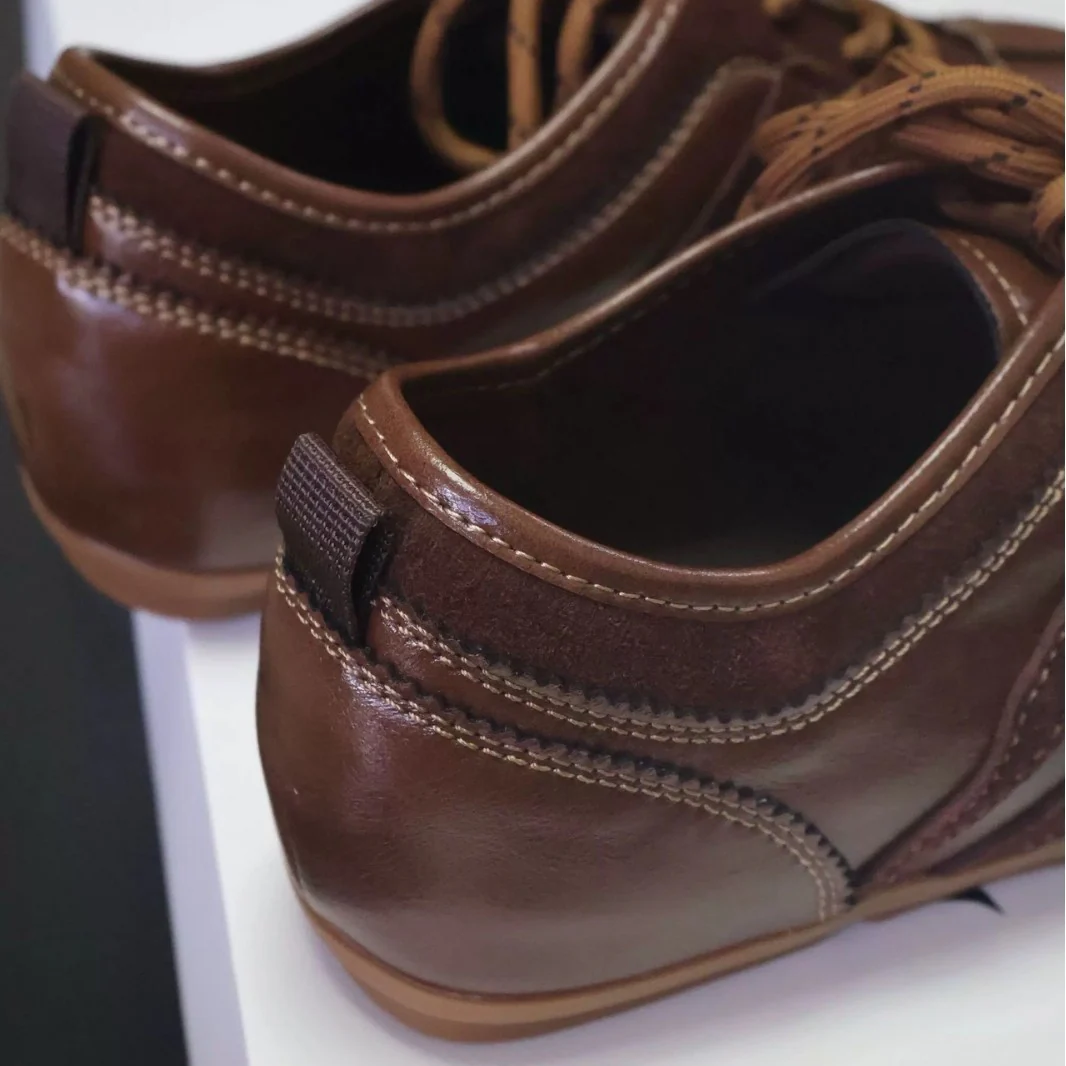 Damen Sportliche Lederfreizeitschuhe mit flexiblem Schnürsystem Heidi Mode - Image 2
