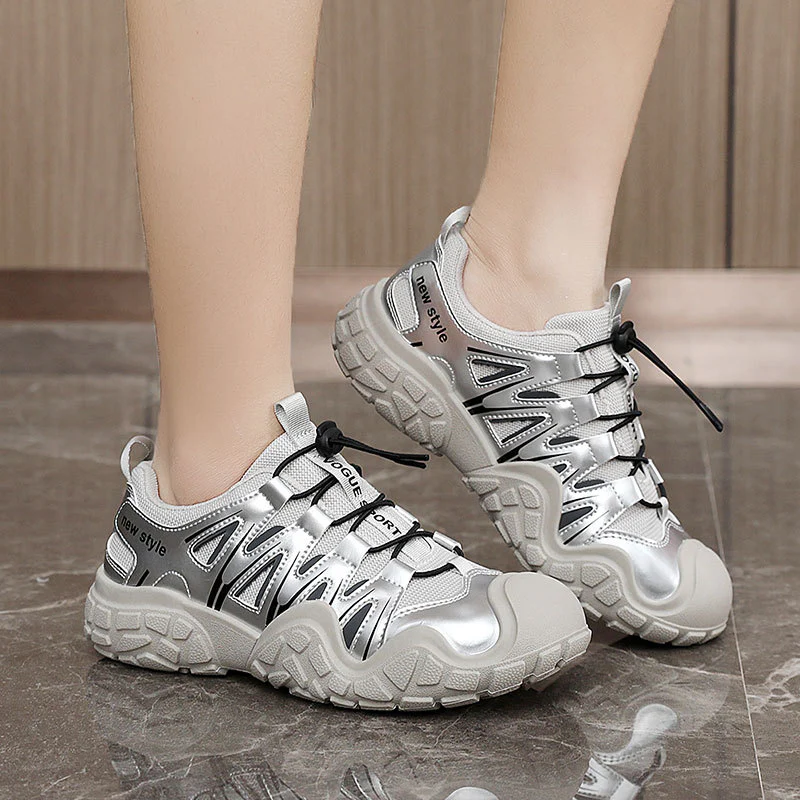 Damen Sportliche Leichtgewicht-Sneaker mit atmungsaktiver Mesh-Oberfläche und rutschfester Sohle Heidi Mode - Image 4