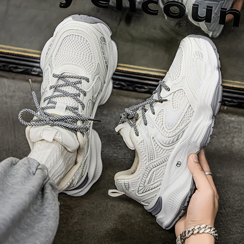 Damen Sportliche Leichtrittsneakers mit atmungsaktiver Mesh-Oberfläche und ergonomischem Design Heidi Mode - Image 2
