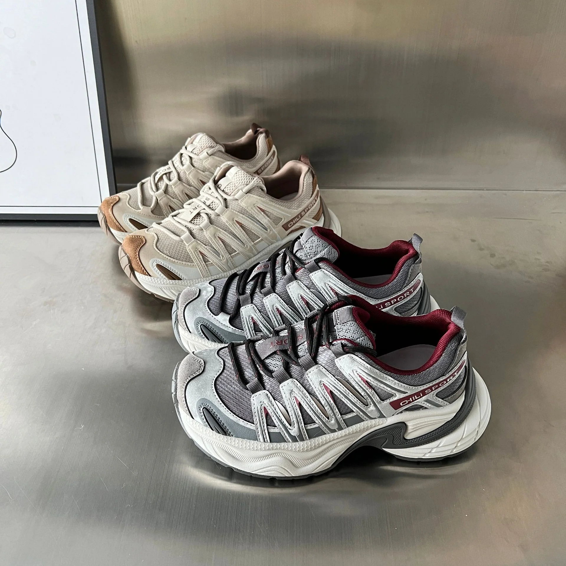 Damen Sportliche Lifestyle-Sneaker mit atmungsaktiven Mesh-Einsätzen und dämpfendem Fußbett Heidi Mode - Image 3