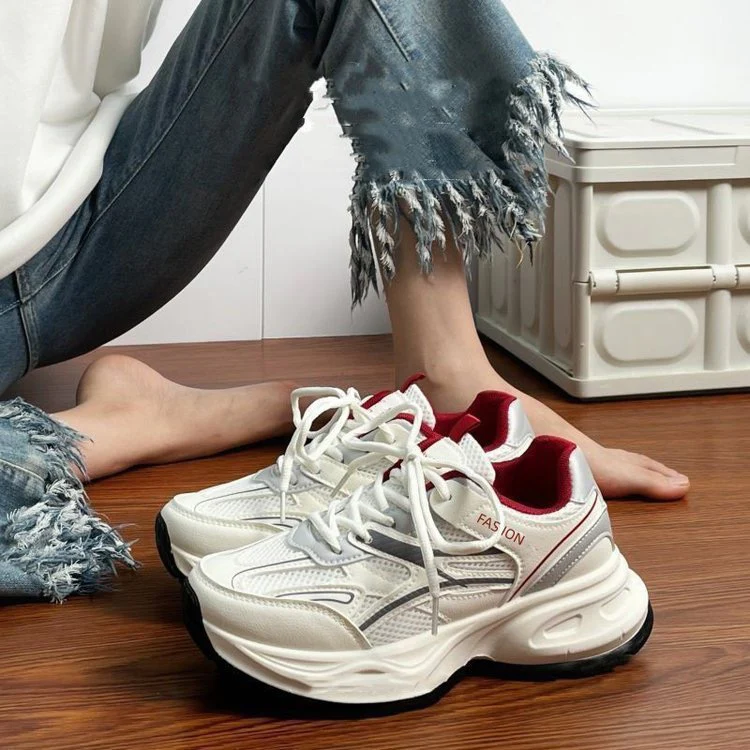 Damen Sportliche Lifestyle Sneakers mit atmungsaktivem Mesh-Obermaterial Heidi Mode - Image 4