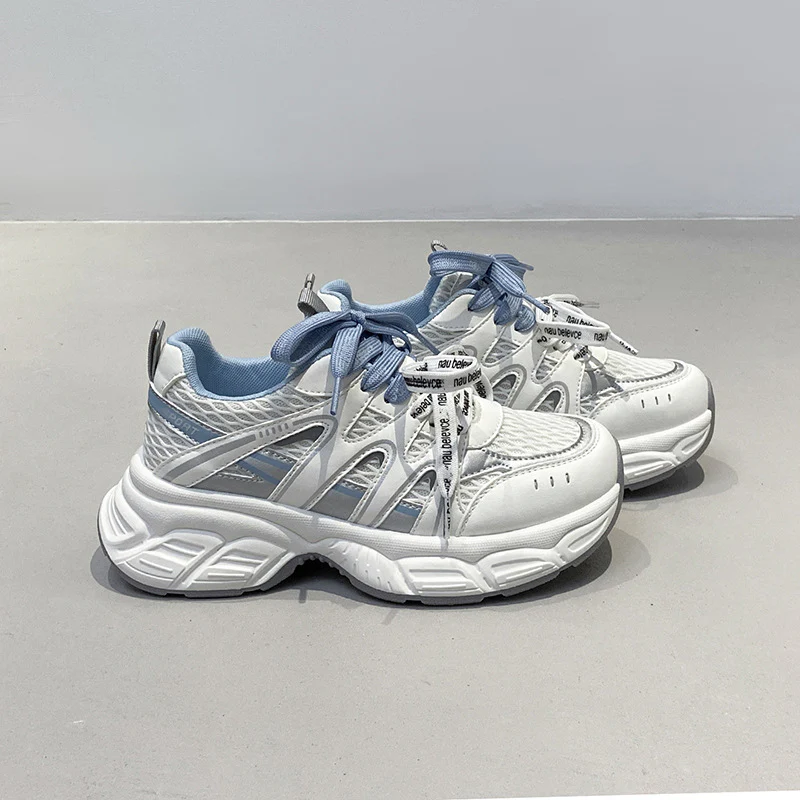 Damen Sportliche Lifestyle Sneakers mit atmungsaktiver Mesh-Oberfläche und dämpfender Sohle Heidi Mode - Image 2