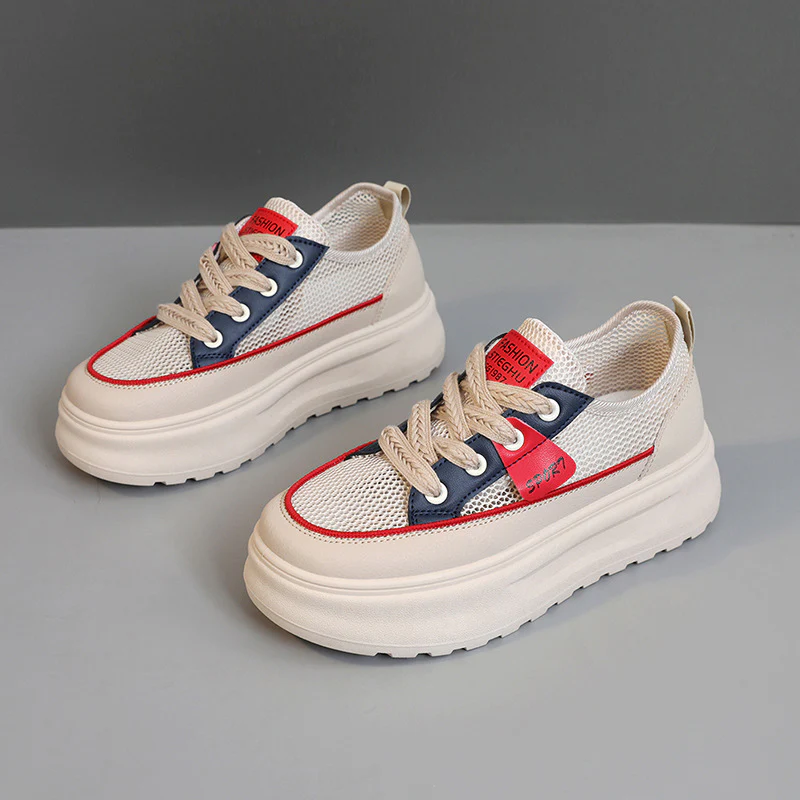 Damen Sportliche Luftige Sneakers mit modischem Plateau-Heel Heidi Mode - Image 2