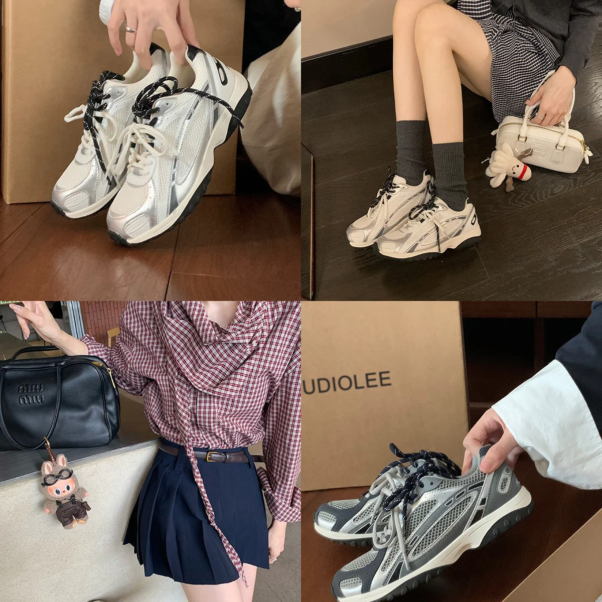 Damen Sportliche Mesh-Laufschuhe mit atmungsaktiver Struktur und gepolsterter Sohle Heidi Mode - Image 3