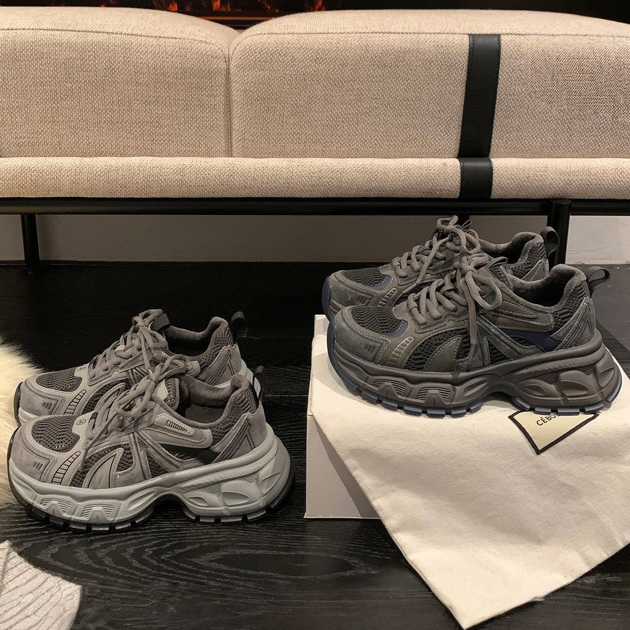 Damen Sportliche Mesh-Laufschuhe mit dämpfender Sohle und atmungsaktivem Design Heidi Mode - Image 2