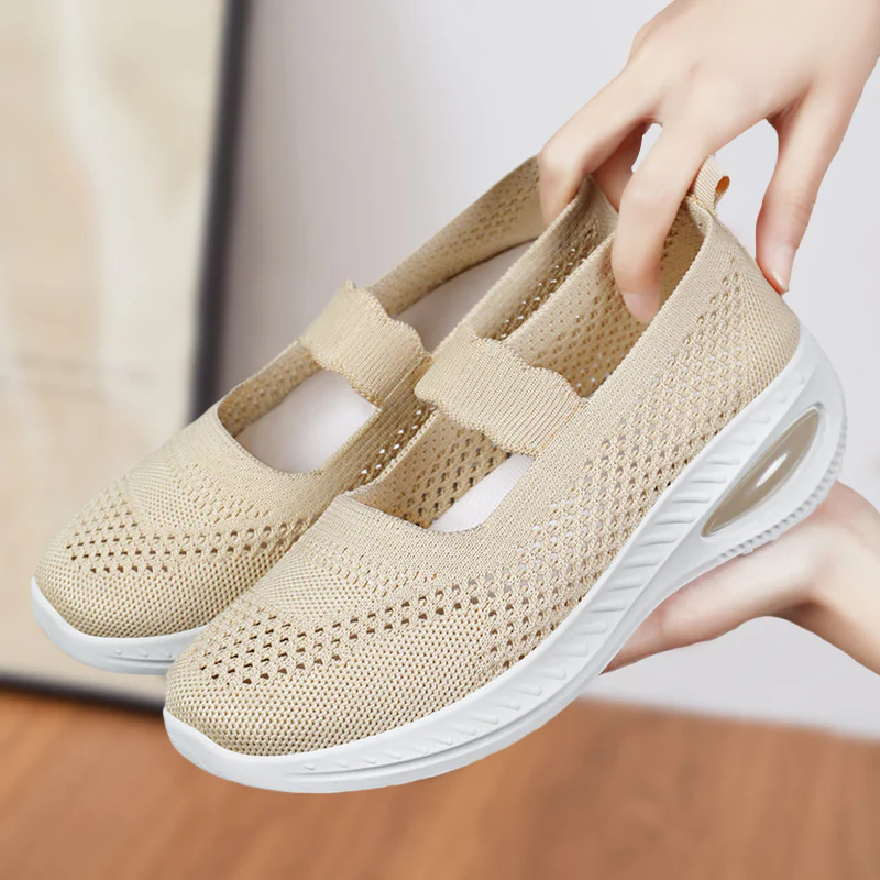 Damen sportliche Mesh Slip-On Schuhe mit flexiblem Obermaterial Heidi Mode - Image 3