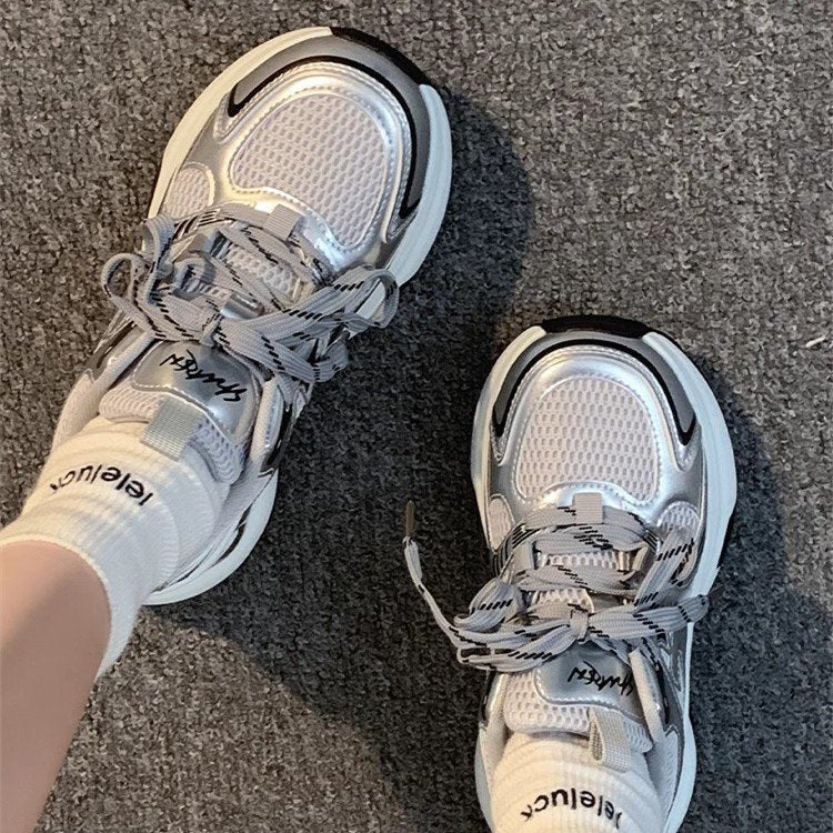 Damen Sportliche Mesh-Sneaker mit atmungsaktiven Einsätzen und rutschfester Sohle Heidi Mode - Image 2