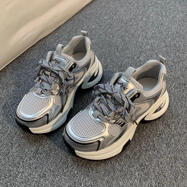 Damen Sportliche Mesh-Sneaker mit atmungsaktiven Einsätzen und rutschfester Sohle Heidi Mode - Image 4