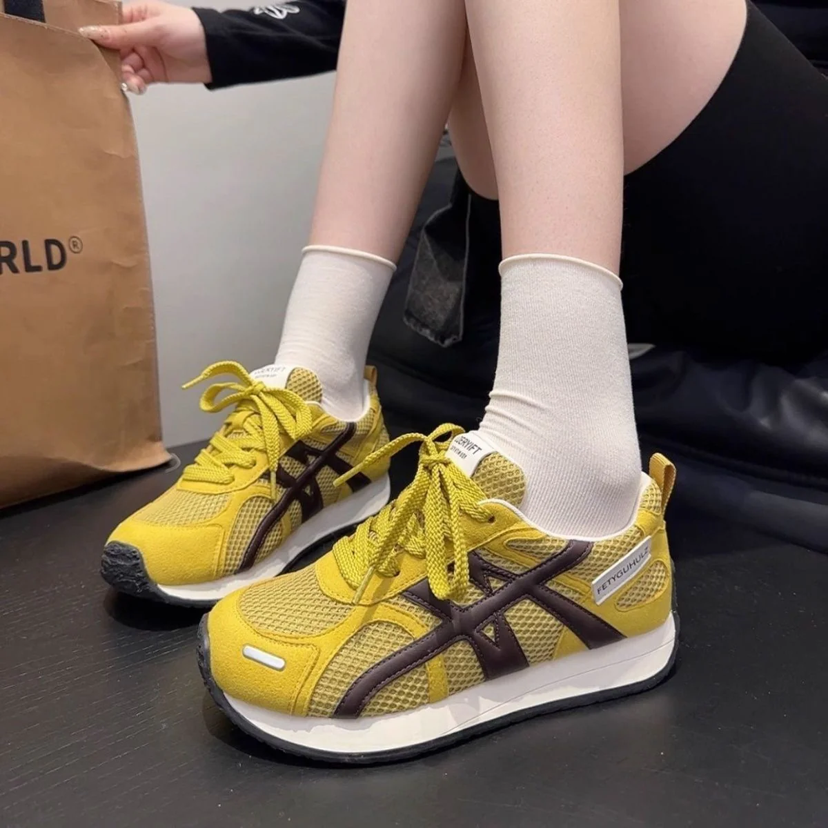 Damen Sportliche Mesh-Sneaker mit dämpfenden Eigenschaften und modernem Design Heidi Mode - Image 7