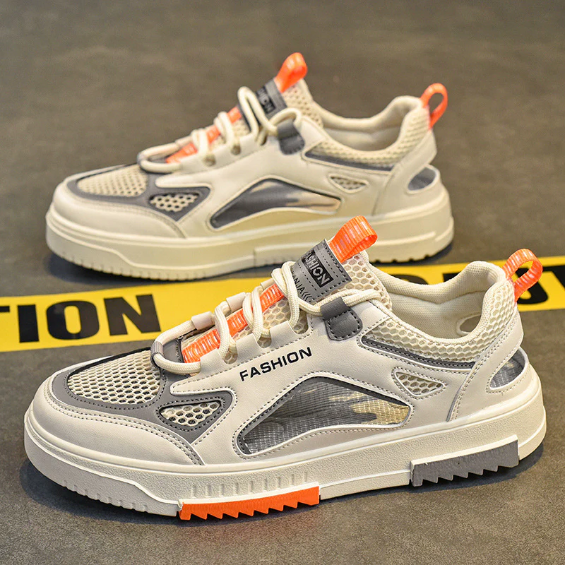 Damen Sportliche Mesh-Sneaker mit dämpfender Sohle und glänzenden Akzenten Heidi Mode - Image 8