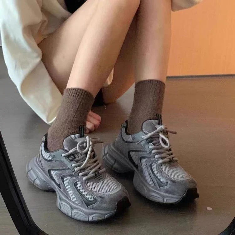 Damen Sportliche Mesh-Sneaker mit dämpfender Sohle und modernem Design Heidi Mode