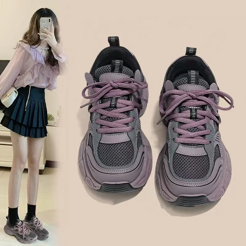 Damen Sportliche Mesh-Sneaker mit ergonomischer Sohle und modischen Akzenten Heidi Mode - Image 6