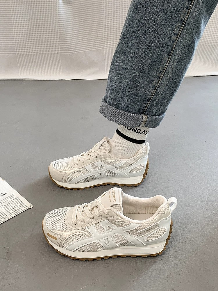 Damen Sportliche Mesh Sneakers mit atmungsaktiver Oberflächenstruktur und rutschfester Sohle Heidi Mode - Image 7
