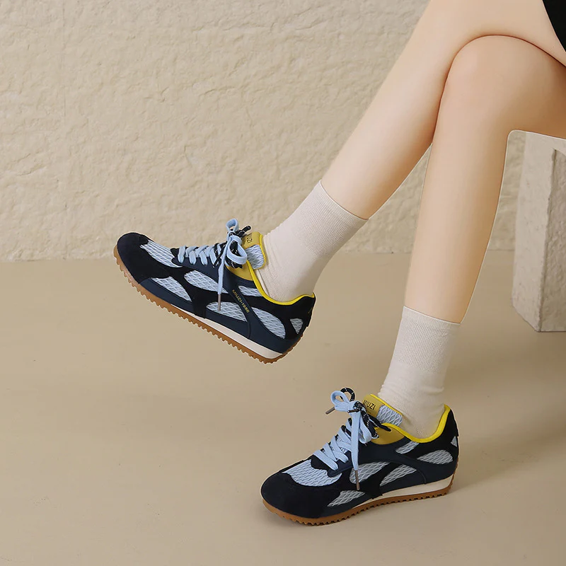 Damen Sportliche Mesh Sneakers mit atmungsaktiver Struktur und flexiblem Sohlenprofil Heidi Mode - Image 3