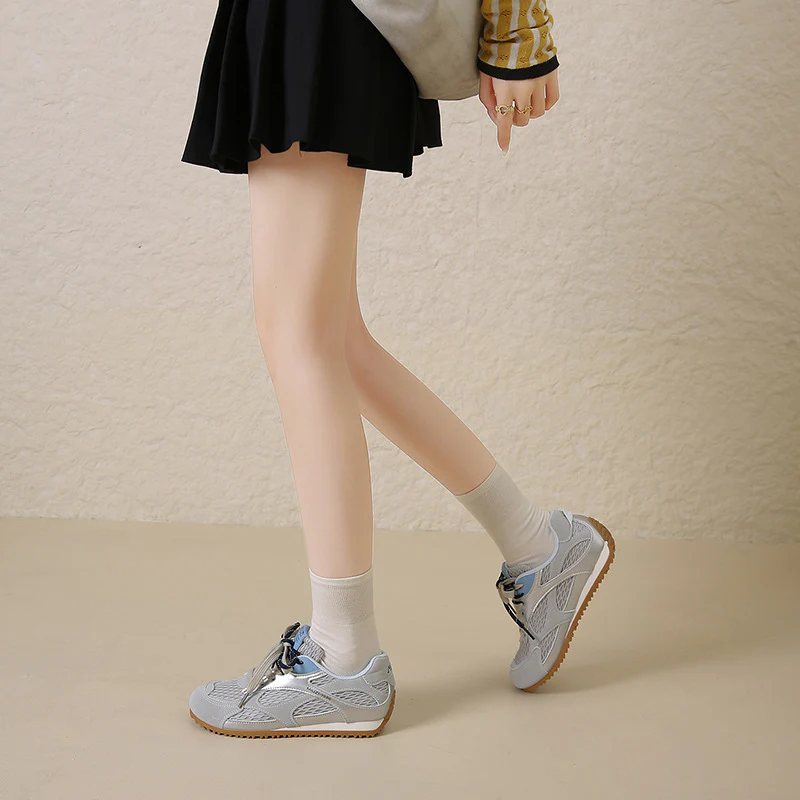 Damen Sportliche Mesh Sneakers mit atmungsaktiver Struktur und flexiblem Sohlenprofil Heidi Mode - Image 4